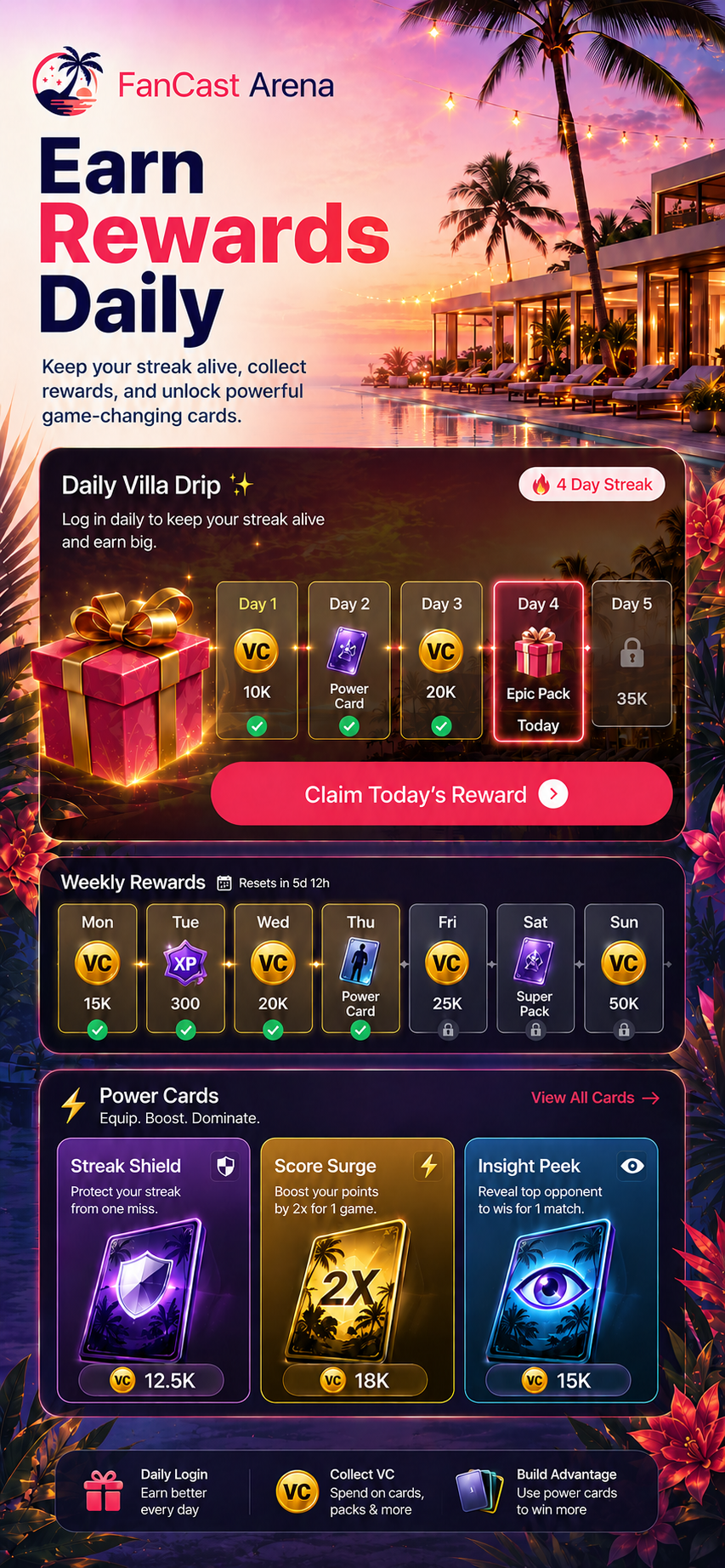 Profile and account screen