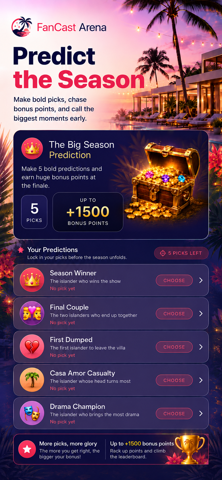 Vibe tags and reactions screen